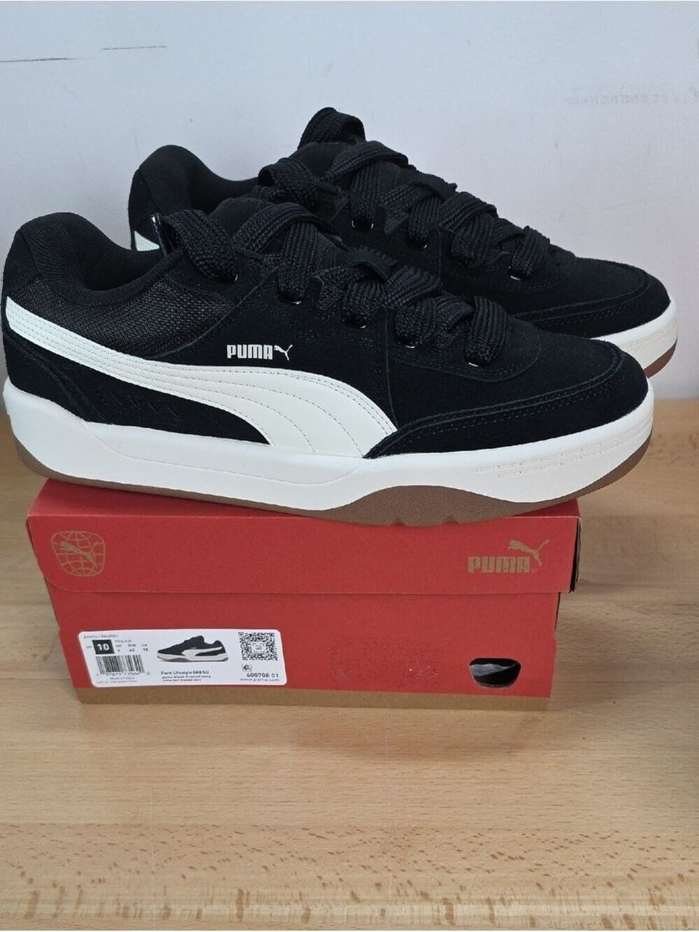 Puma Park Lifestyle SK8 SD Black with Frosted Ivory Accents